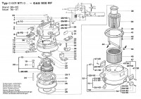 Bosch 0 601 971 034 GAS 900 RF Industrial Vacuum Cleaner 115 V / 061 - US Spare Parts